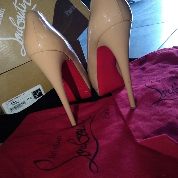 used louis vuitton red bottoms